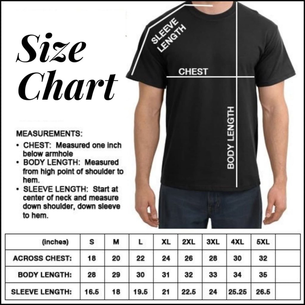 Unisex Size Chart